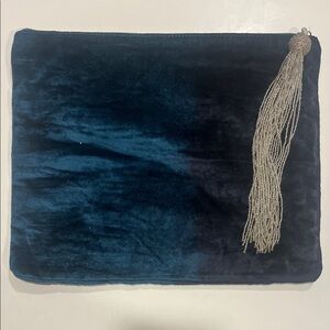 Steve Madden Blue Velvet Pouch